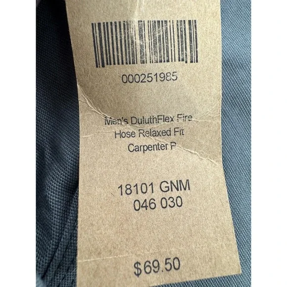 Duluth Trading Pants Mens 46x30 Gray DuluthFlex Fire Hose Carpenter Relaxed Fit - Picture 3 of 16